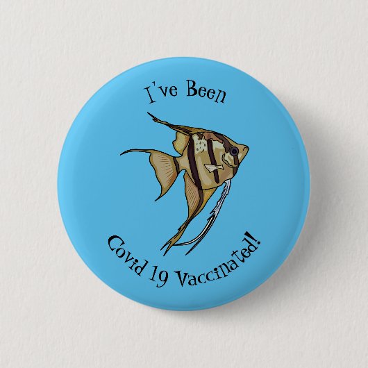 Angelfish Cartoon Illustration Button (Vorderseite)