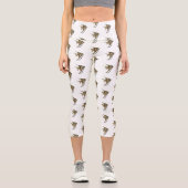 Angelfish Cartoon Illustration Capri Leggings (Vorderseite)