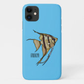 Angelfish Cartoon Illustration Case-Mate iPhone Hülle (Rückseite)