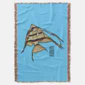 Angelfish Cartoon Illustration Decke (Vorderseite Vertikal)