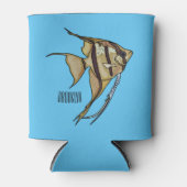 Angelfish Cartoon Illustration Dosenkühler (Vorderseite)