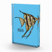 Angelfish Cartoon Illustration Fotoblock (Rechts)