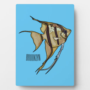 Angelfish Cartoon Illustration Fotoplatte