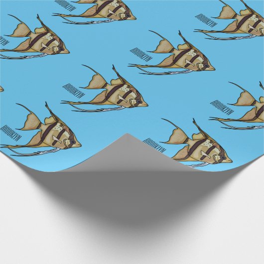 Angelfish Cartoon Illustration Geschenkpapier (Ecke)