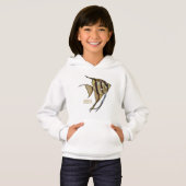 Angelfish Cartoon Illustration Hoodie (Vorne ganz)