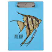 Angelfish Cartoon Illustration Klemmbrett (Vorderseite)