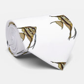 Angelfish Cartoon Illustration Krawatte (Gerollt)