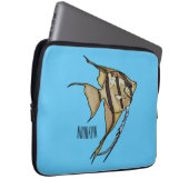 Angelfish Cartoon Illustration Laptopschutzhülle (Vorne Rechts)