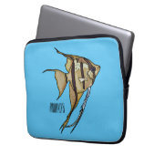 Angelfish Cartoon Illustration Laptopschutzhülle (Vorderseite Links)