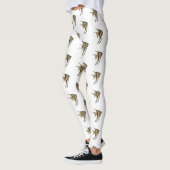 Angelfish cartoon illustration leggings (Links)