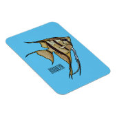Angelfish Cartoon Illustration Magnet (Rechte Seite)