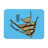Angelfish Cartoon Illustration Magnet (Horizontal)