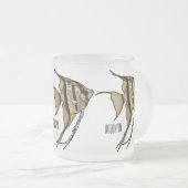 Angelfish Cartoon Illustration Mattglastasse (VorderseiteRechts)