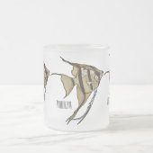 Angelfish Cartoon Illustration Mattglastasse (Mittel)