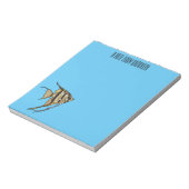 Angelfish Cartoon Illustration Notizblock (Rotiert)