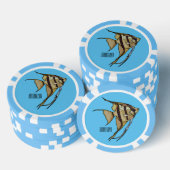 Angelfish Cartoon Illustration Pokerchips (Stapel)