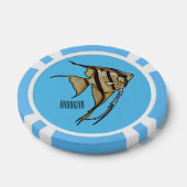 Angelfish Cartoon Illustration Pokerchips (Einzeln)