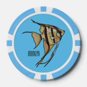 Angelfish Cartoon Illustration Pokerchips