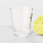 Angelfish Cartoon Illustration Schnapsglas (Links)