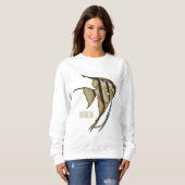 Angelfish Cartoon Illustration Sweatshirt (Vorne ganz)