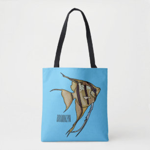 Angelfish Cartoon Illustration Tasche