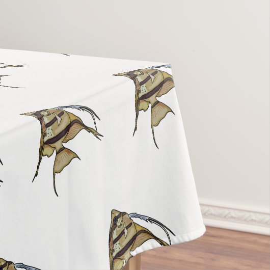 Angelfish Cartoon Illustration Tischdecke (Beispiel)
