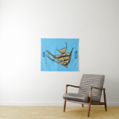 Angelfish Cartoon Illustration Wandteppich (Beispiel (Horizontal))