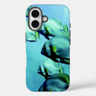Angelfish Clear Blue Water iPhone 16 Hülle