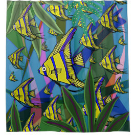 Angelfish Fantasy Scene Nr. 8 Duschvorhang