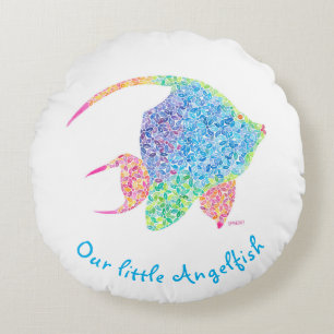 Angelfish Kinderzimmer Pillow Rundes Kissen
