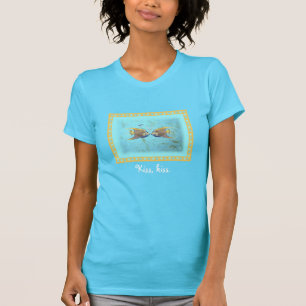 Angelfish Kiss, Kiss Womans türkisfarbener T - Shi T-Shirt