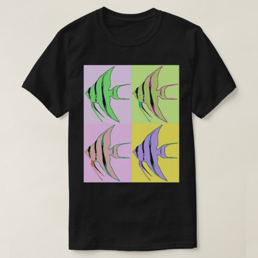 Angelfish Mod Art T-Shirt (Design vorne)