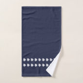 Angelfish Ocean Blue & White Küstendekoration Badhandtuch Set (Handtuch)
