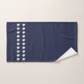 Angelfish Ocean Blue & White Küstendekoration Badhandtuch Set (Handtuch)