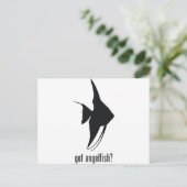 Angelfish Postkarte (Stehend Vorderseite)