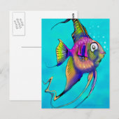 Angelfish Postkarte (Vorne/Hinten)
