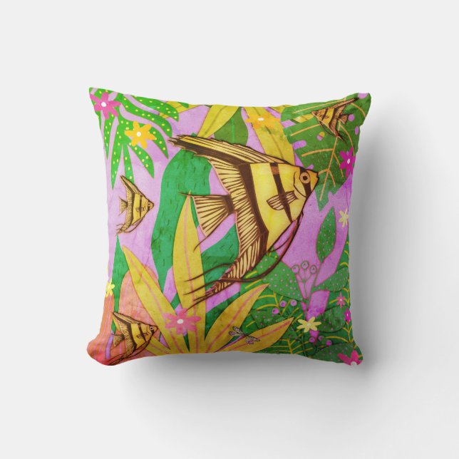 Angelfish Print #2 1974 Kissen (Vorderseite)