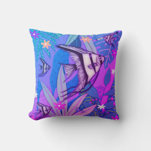 Angelfish Print #2 Miami Kissen