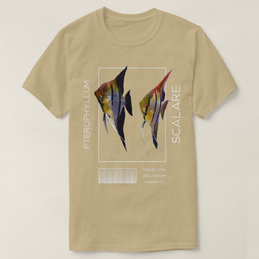 Angelfish Pterophyllum scalare T-Shirt (Design vorne)