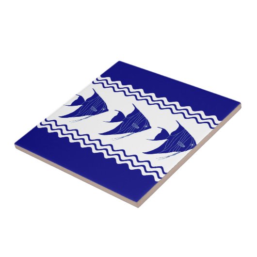 Angelfish Streifen Fliese (Seite)