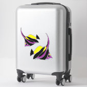 Angelfish Tropisches Set Aufkleber (Koffer)