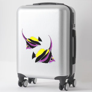 Angelfish Tropisches Set Aufkleber
