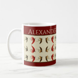 Angelfliegen Rustikal Lachs Kaffeetasse