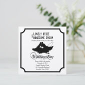 Angelfreunde Einladung zur Hochzeit (Stehend Vorderseite)