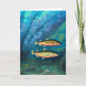 Angelfreunde Geburtstagskarte Karte (Vorderseite)