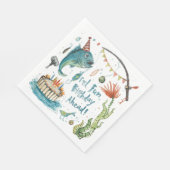 Angelfreunde Hochgeburtsmotive Aquarell Serviette (Ecke)