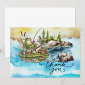 Angelfreunde im Aquarellstil Dankeskarte (Vorne/Hinten)