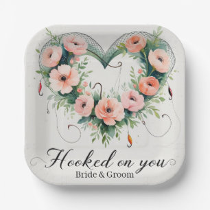 Angelfreunde können Hochzeit auf sich nehmen Pappteller