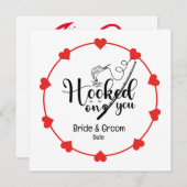 Angelfreunde können Hochzeit genießen Einladung (Vorne/Hinten)