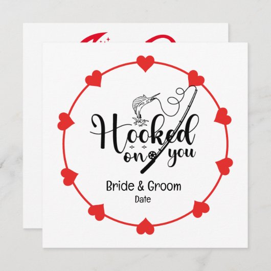 Angelfreunde können Hochzeit genießen Save The Date (Vorne/Hinten)